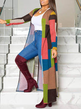 Lässiger Cardigan mit Farbblockdesign